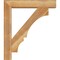 Ekena Millwork Balboa Block Rough Sawn Bracket w/ Offset Brace, Western Red Cedar, 6"W x 28"D x 32"H BKT0604X28X32BOA05RWR - alternate 3